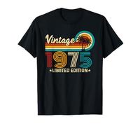 Vintage 1975 50th Birthday Gifts 50 Years Old Camiseta