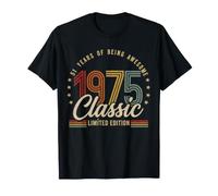 Vintage 1975 51st Birthday 51 yr Classic Limited Edition Men Camiseta