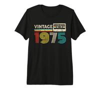 Vintage 1975 51st Birthday Gifts Classic 1975 Cassette Tape Camiseta Premium