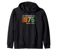 Vintage 1975 Original Parts Birthday 1975 Men Women Vintage Sudadera con Capucha