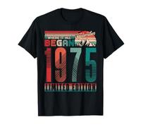 Vintage 1975 Where It All Began Retro Sunset September Camiseta
