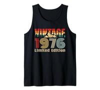 Vintage 1976 Limited Edition Retro Year Vintage Birthday Camiseta sin Mangas