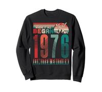 Vintage 1976 Where It All Began Retro Sunset April Birthday Sudadera