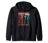 Vintage 1976 Where It All Began Retro Sunset April Birthday Sudadera con Capucha