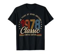 Vintage 1978 48th Birthday 48 yr Classic Limited Edition Men Camiseta