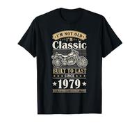 Vintage 1979 Birthday Classic Biker For Legends Born In 1979 Camiseta