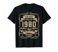 Vintage 1980 46yr 46th Birthday Gifts for Men 46 Years Old Camiseta