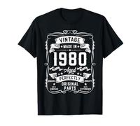 Vintage 1980 46yr 46th Birthday Gifts for Men 46 Years Old Camiseta