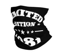 Vintage 1981 Edición Limitada Cumpleaños 44 Impresionante Desde 1981 Hombre Mujer Sombreros Durable Polainas De Cuello Microfibra Pasamontañas para Verano Motocicleta Senderismo