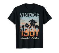 Vintage 1981 Limited Edition 45th Birthday 45 Year Old Gifts Camiseta
