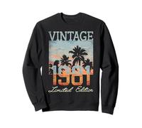Vintage 1981 Limited Edition 45th Birthday 45 Year Old Gifts Sudadera