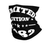 Vintage 1982 Edición Limitada Cumpleaños 43 Impresionante Desde 1982 Hombre Mujer Polainas De Cuello Multifuncional Sombreros Respirable Bufanda Facial para Senderismo Motocicleta Verano