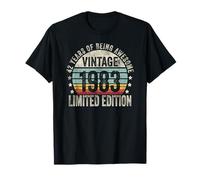 Vintage 1983 Birthday Gift Shirt 42 Years of Awesome Camiseta