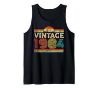 Vintage 1984 Classic Year 1984 Birthday Men Women Vintage Camiseta sin Mangas