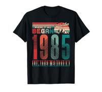 Vintage 1985 Where It All Began Retro Sunset September Camiseta