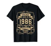 Vintage 1986 40yr 40th Birthday Gifts for Men 40 Years Old Camiseta