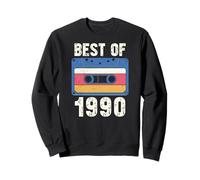 Vintage 1990's Kid Retro Era Born In The 1990 Cassette Sudadera