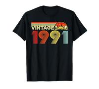 Vintage 1991 Classic Year 1991 Birth of Birthday Vintage Camiseta