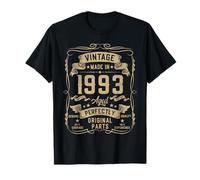 Vintage 1993 32yr 32nd Birthday Gifts for Men 32 Years Old Camiseta
