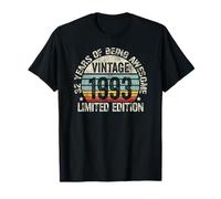 Vintage 1993 Birthday Gift Shirt 32 Years of Awesome Camiseta