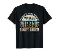 Vintage 1993 Birthday Gift Shirt 32 Years of Awesome Camiseta