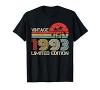 Vintage 1993 Limited Edition Retro Year Vintage Birthday Camiseta