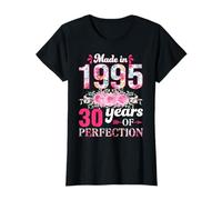 Vintage 1995 30 Años Cumpleaños Mujer Regalo Made in 1995 Camiseta