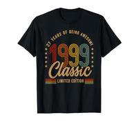 Vintage 1999 27th Birthday 27 yr Classic Limited Edition Men Camiseta