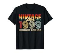 Vintage 1999 Limited Edition Retro Year Vintage Birthday Camiseta