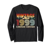 Vintage 1999 Limited Edition Retro Year Vintage Birthday Manga Larga
