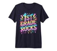 Vintage 1er Grado Rocks Último día Lindo Abejas Maestro I Enseño Camiseta Premium