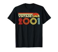 Vintage 2001 Classic Year 2001 Birth of Birthday Vintage Camiseta