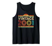 Vintage 2001 Classic Year 2001 Birthday Men Women Vintage Camiseta sin Mangas