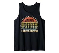 Vintage 2001 Limited Edition 25-Year-Old 25th Birthday Camiseta sin Mangas