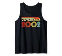 Vintage 2002 Classic Year 2002 Birth of Birthday Vintage Camiseta sin Mangas