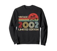 Vintage 2002 Limited Edition Retro Year Vintage Birthday Sudadera