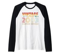 Vintage 2003 Limited Edition Retro Year Vintage Birthday Camiseta Manga Raglan