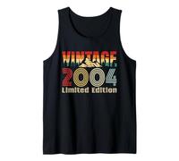 Vintage 2004 Limited Edition Retro Year Vintage Birthday Camiseta sin Mangas
