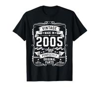 Vintage 2005 20yr 20th Birthday Gifts for Men 20 Years Old Camiseta