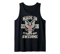 Vintage 2006 20th Birthday 20 Years of Being Awesome Camiseta sin Mangas