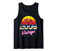 Vintage 2006 Camisa Retro 80's Style 20th Birthday Hombres Mujeres Camiseta sin Mangas