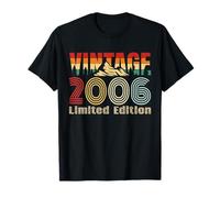 Vintage 2006 Limited Edition Retro Year Vintage Birthday Camiseta