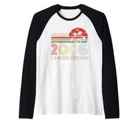 Vintage 2006 Limited Edition Retro Year Vintage Birthday Camiseta Manga Raglan
