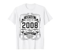 Vintage 2008 18yr 18th Birthday Gifts for Men 18 Years Old Camiseta