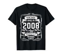 Vintage 2008 18yr 18th Birthday Gifts for Men 18 Years Old Camiseta