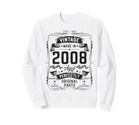 Vintage 2008 18yr 18th Birthday Gifts for Men 18 Years Old Sudadera