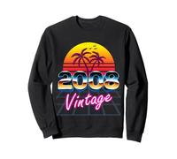 Vintage 2008 Camisa Retro 80's Style 17th Birthday Hombres Mujeres Sudadera