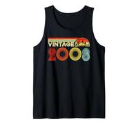 Vintage 2008 Classic Year 2008 Birth of Birthday Vintage Camiseta sin Mangas