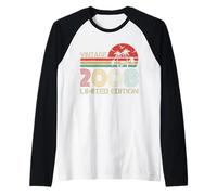 Vintage 2008 Limited Edition Retro Year Vintage Birthday Camiseta Manga Raglan