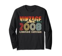 Vintage 2008 Limited Edition Retro Year Vintage Birthday Manga Larga